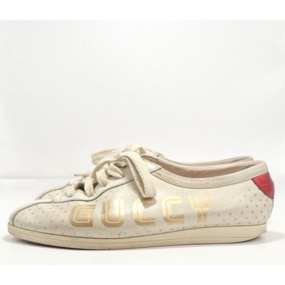 Gucci Cream and Red Sneakers - Picture 2 of 12